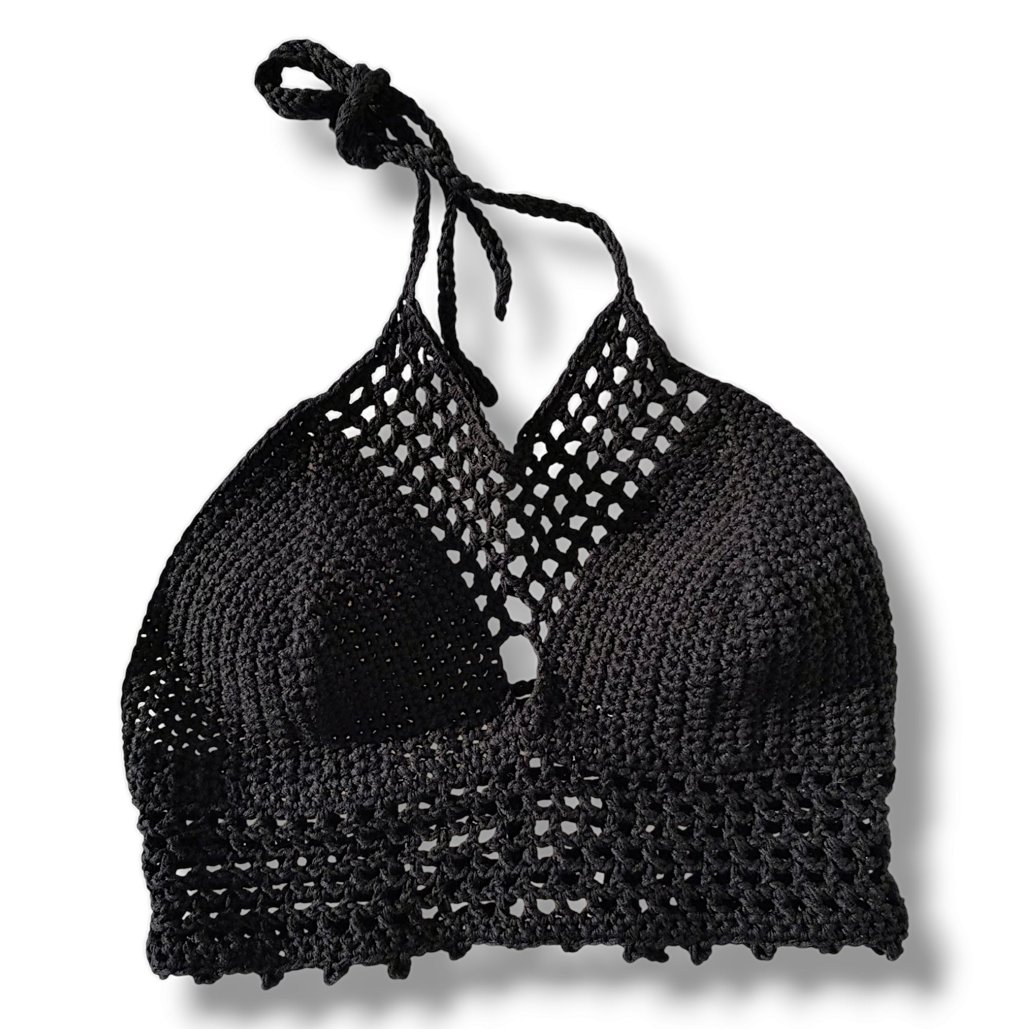 Crochet cotton halter top – Textured Yarn Crafts